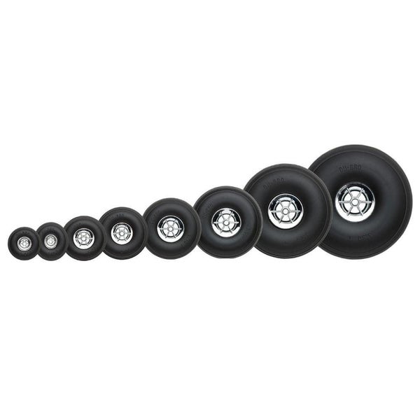 Dubro Chrome Wheel 3.50 Inch Pk2 Carousel 1