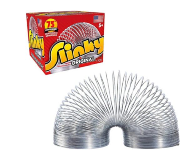 The Original Slinky Walking Spring Toy, Metal Slinky Carousel 1