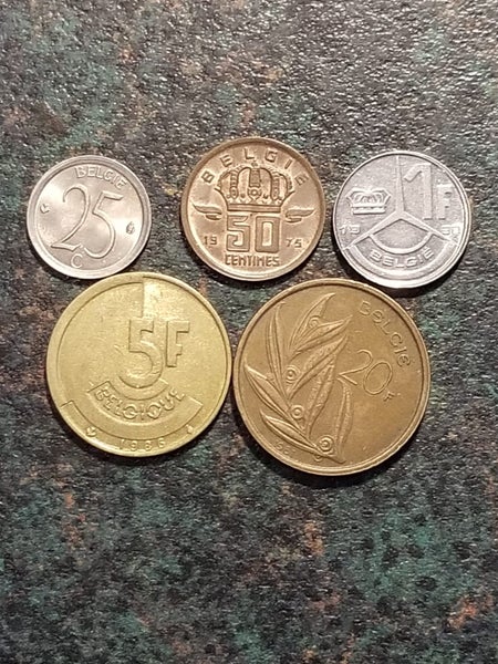BELGIAN - Set of 5 Coins Carousel 1