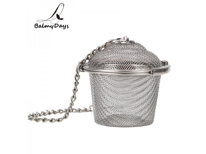 Tea Strainer Locking Tea Infuser Filter Stainless Steel Mesh Tea Ball Strainer Carousel 1