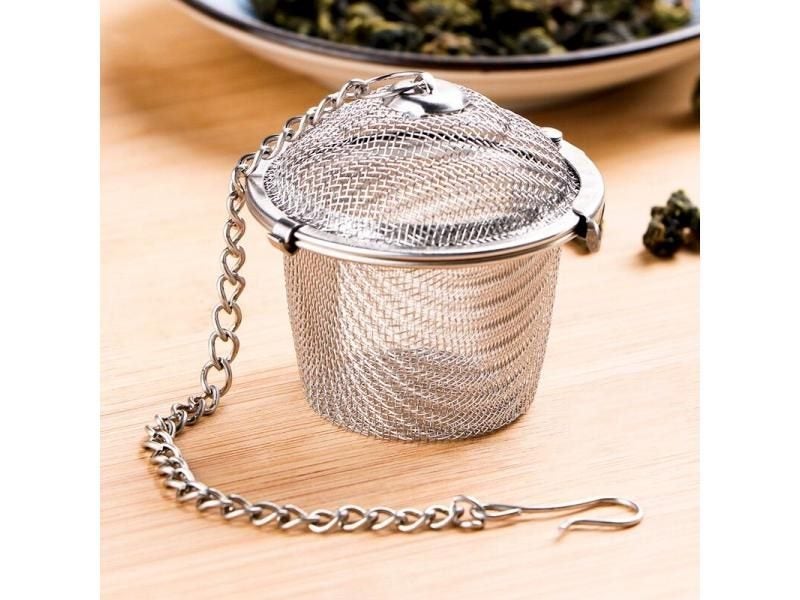 Tea Strainer Locking Tea Infuser Filter Stainless Steel Mesh Tea Ball Strainer Carousel 2
