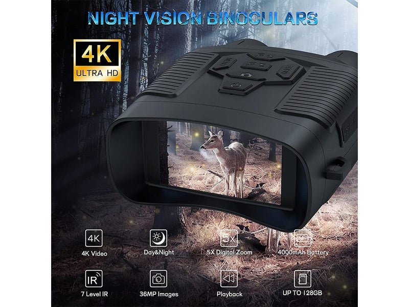 Night Vision Goggles 4K Digital Infrared Night Vision Binoculars 3'' Screen Carousel 2