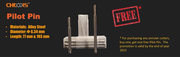 CHTOOLS PILOT PIN 103 MM FOR LONG ANNULAR CUTTER Carousel 2