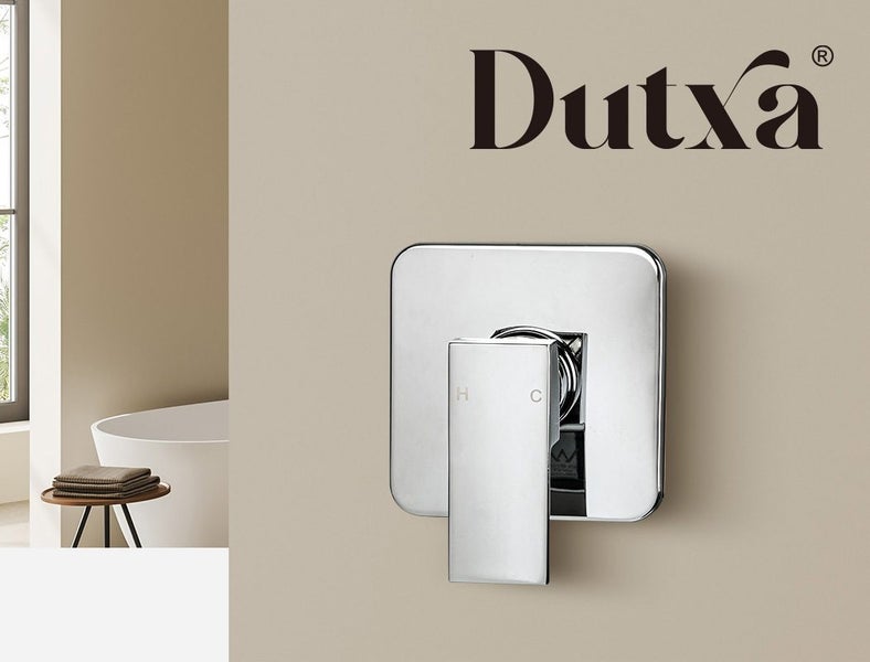 Dutxa Brass Shower Mixer Tap Cold Hot Bathroom Laundry Faucet Valve Chromed Carousel 9