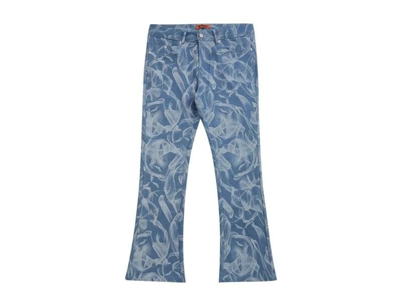 Graphic Bell Bottoms Flare Pants For Men Women Full Print Grunge Street Pnats Carousel 1