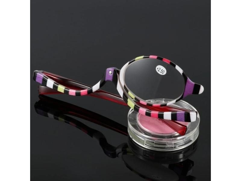 Hot! Magnifying Glasses Makeup Cosmetic Reading Glass Folding Eyeglasses Carousel 2