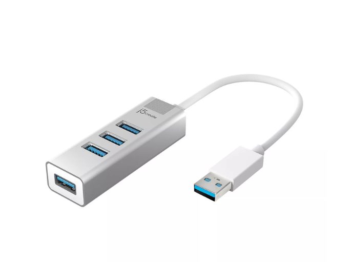 J5create Aluminum 4 x USB PORT USB-A Hub Carousel 1