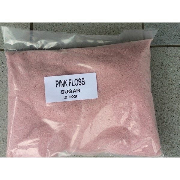 CANDY FLOSS SUGAR VANILLA PINK 2KG BAG PLUS 100 STICKS Carousel 1