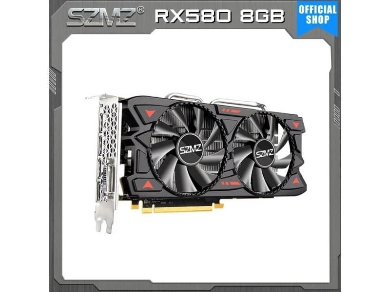 SZMZ Radeon Video Card RX 580 8GB GDDR5 256Bit Rx580 Graphics Card 8GB For Carousel 1