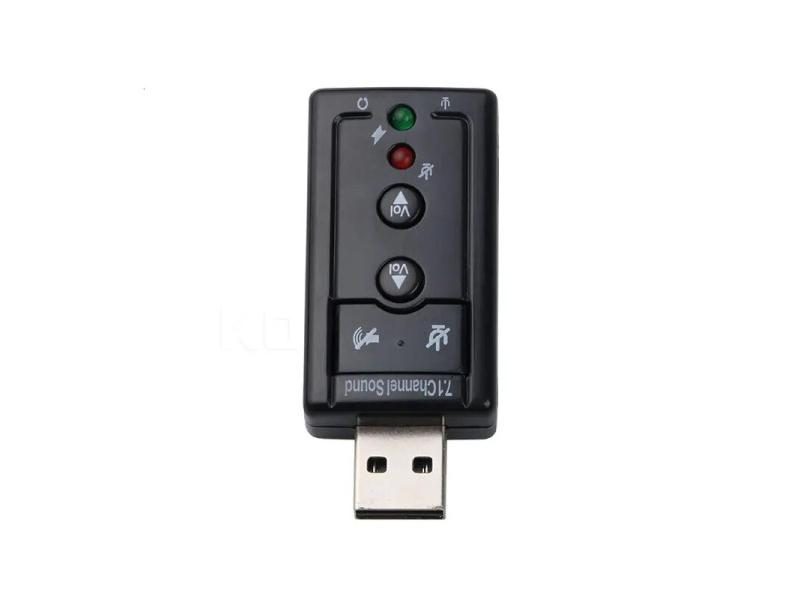 Mini 7.1 Channel 12Mbps USB 2.0 Sound Card With 3.5mm Jacks Carousel 1