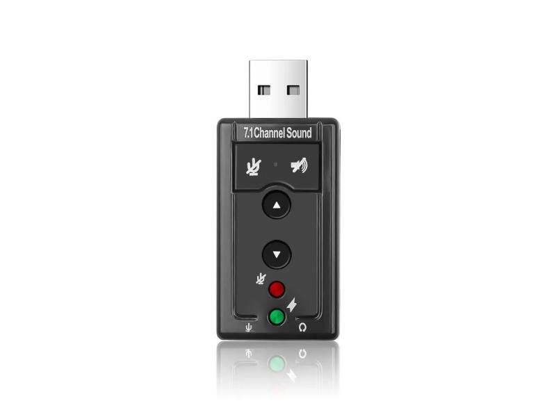 Kebidu Virtual 7.1 Channel Sound Card External USB 2.0 Audio Mic Speaker Carousel 1