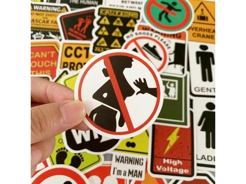 50 Pieces Waterproof Stickers For Motorcycle Car Bike Phone Laptop With Funny Carousel 1