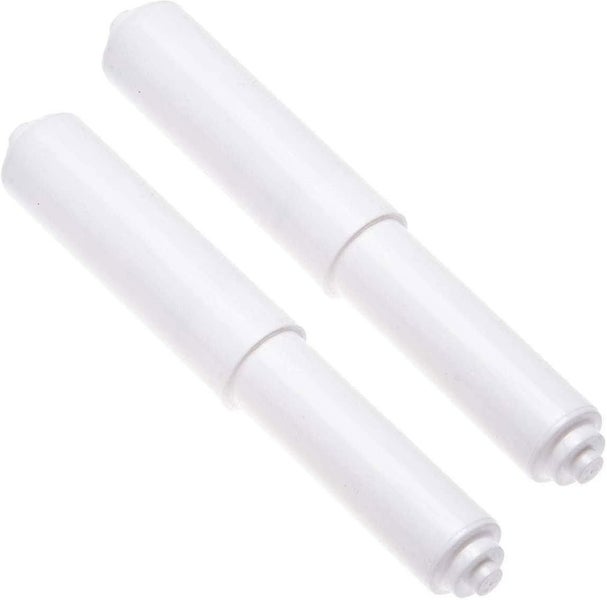 Set Of 2 Plastic Toilet Roll Holders For Bathroom White Carousel 1
