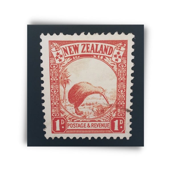 Canvas Print - 1d Kiwi New Zealand Stamp Carousel 1