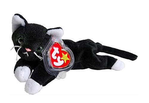 Ty Beanie Babies Zip The Black cat with White Paws Carousel 2