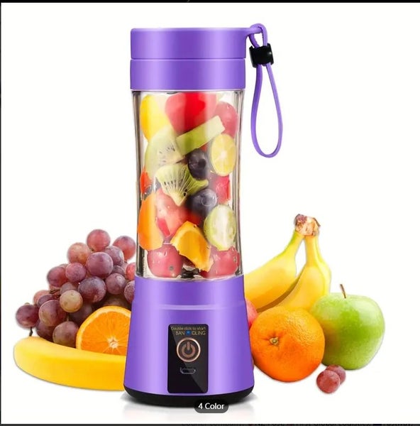 New arrive! Portable Home Blender Mixer 4 Blades ElectricUSB - purple #DF208 Carousel 1