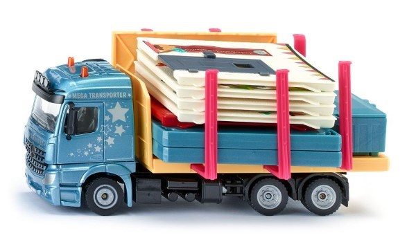 SIKU 3562 1:50 Mercedes Actros Prefab House Transporter Carousel 2