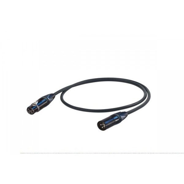 ESO290LU15 :: Proel Mic Lead FXLR > MXLR 15m 90% Braid Shield BLACK Carousel 1