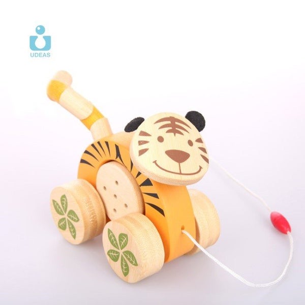 Udeas Pull along jingle roller Tiger Carousel 1