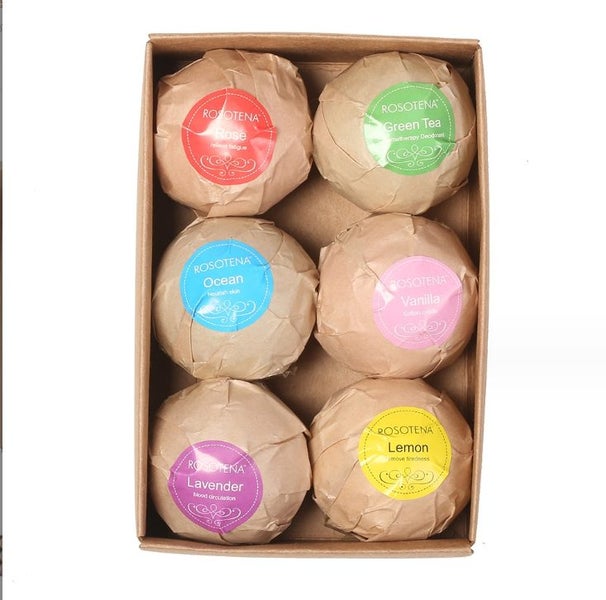 ROSOTENA Bath Bombs Bath Salts Gift Set Rich Bubble SPA Experience #DA104 Carousel 2