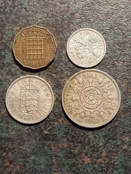 UK 1962 Set of Pre-Decimal Coins (4) Carousel 1