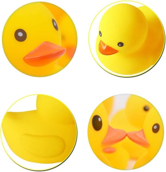 Yellow Rubber Bath Ducks Baby Bath Toy Carousel 1