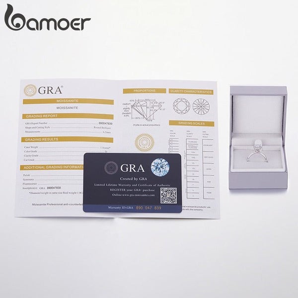 925 Sterling Silver D Colour VVS1 EX Round Cut Elegant Pattern Ring For Women Carousel 6