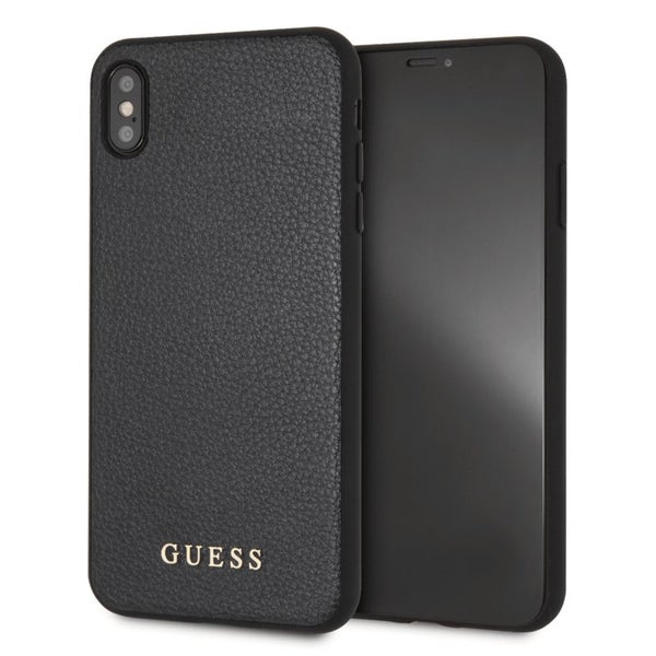 Official Guess Black PU Leather Phone Case for iPhone XS Max Carousel 1