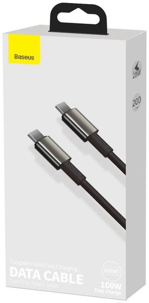 Baseus Tungsten Gold USB-C to USB-C 100W Fast Charging Cable - 2M Carousel 7