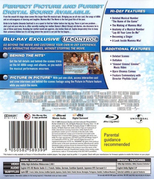 Mamma Mia! (1 Disc Blu-ray) Carousel 2