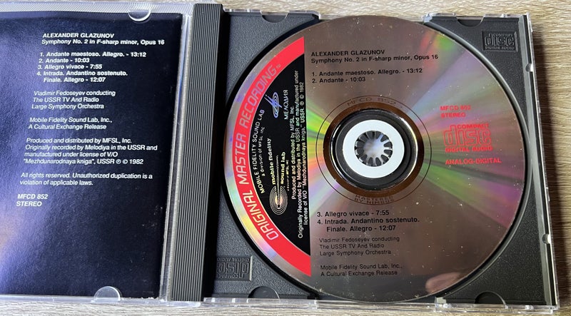 Alexander Glazunov, Vladimir Fedoseyev – Symphony No. 2 -MFSL SACD Carousel 2