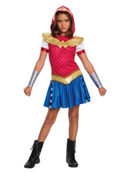 Rubies DC Super Hero Girls: Wonder Woman Hoodie Child Costume - Large Carousel 1