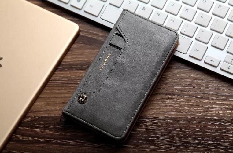 Huawei P9 lite case slim leather wallet case 6 cards 2 ID magnet Carousel 2