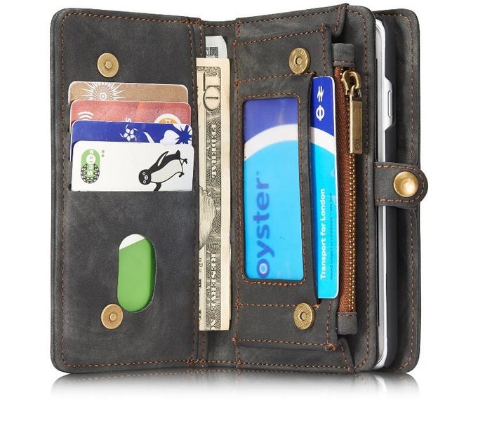 OPPO R9S Case Retro leather case multi cards cash pocket & zip Carousel 2
