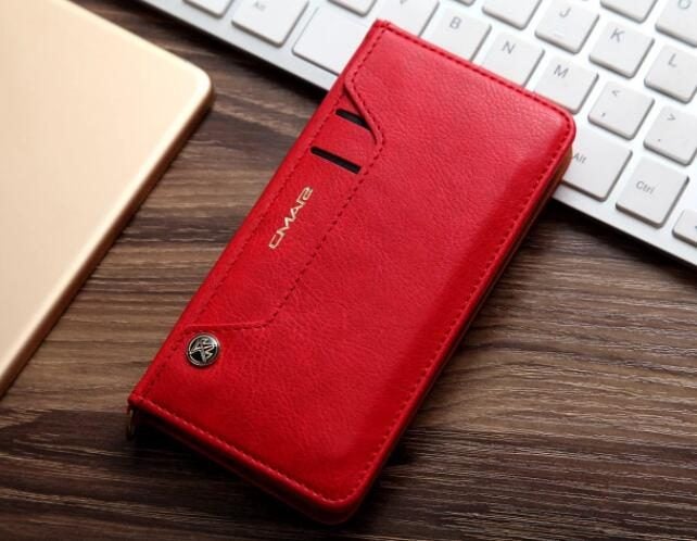 Lenovo K6 slim leather wallet case 6 cards 2 ID magnet Carousel 2