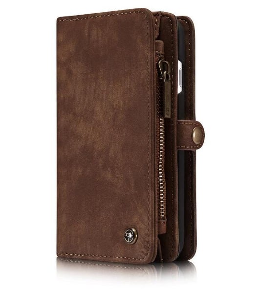 LG K10 Case Retro leather case multi cards cash pocket & zip Carousel 4