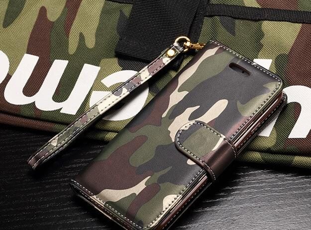 MEIZU M6 case camouflage leather wallet case cover Carousel 2