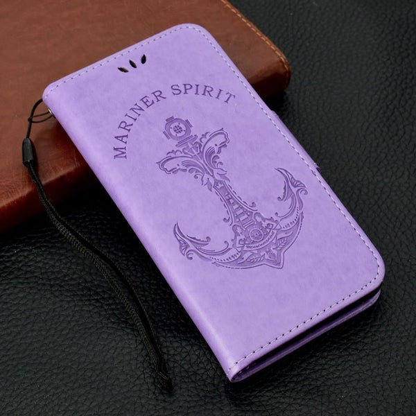 HUAWEI G630 Case Wallet Leather Case Embossed Anchor Pattern Carousel 2