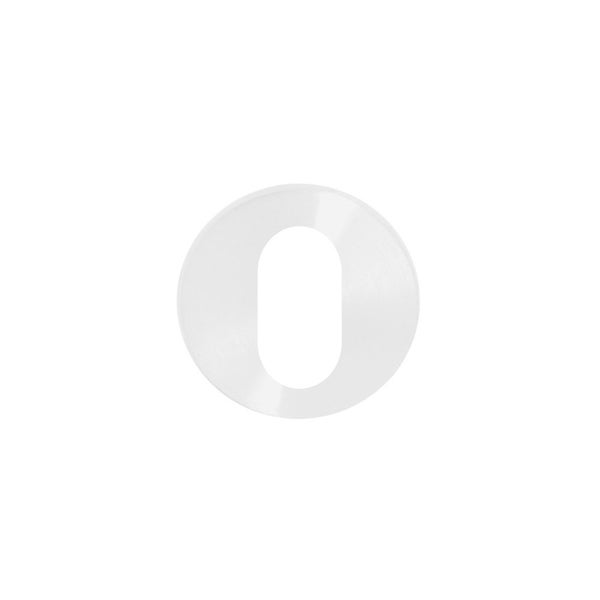 Asec Round Oval Escutcheon Concealed Fix 52mm White AS4516 Carousel 1