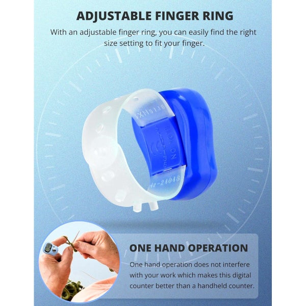 5 Pack Digital Row Counter Tally Counter with Finger Strap for Golf, Crochet64225043955714113