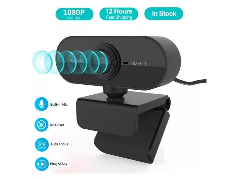 1080P Full HD Web Camera With Microphone For PC Mac Laptop Desktop Carousel 2