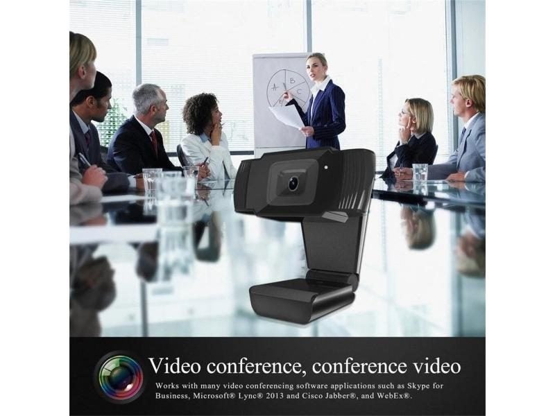 720p HD Webcam With Mic Rotatable PC Desktop Web Camera Cam Mini Computer Carousel 1