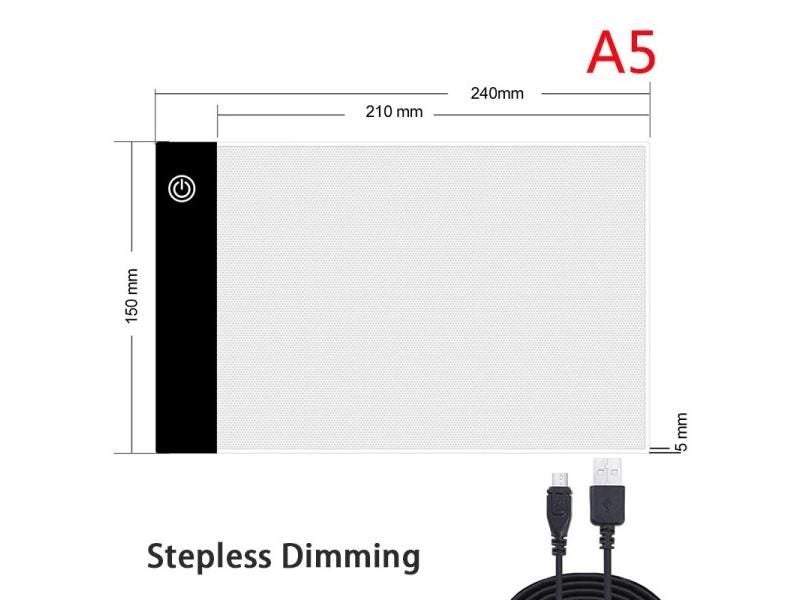 Stepless Dimming LED Light Pad For Diamond Painting Artcraft Tracing Carousel 1