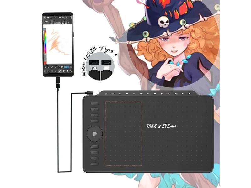 GAOMON M1220 12 Inch Drawing Tablet 8192 Levels 8 Express Keys 13 Multimedia Carousel 1