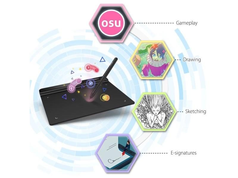 XPPen Star G640 6.5X4 Inch Graphic Drawing Tablet Battery Free 8192 Levels 266 Carousel 1