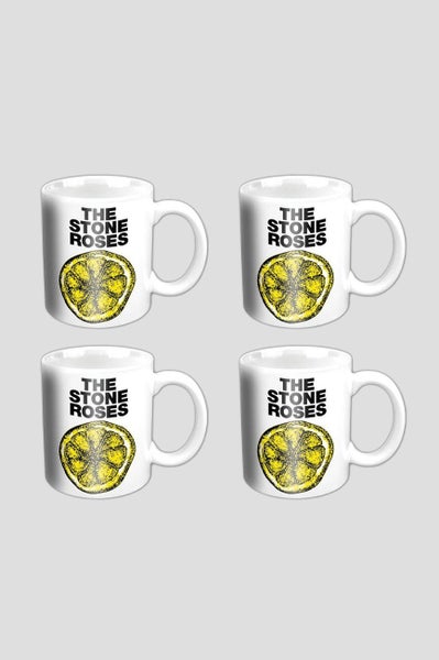 The Stone Roses Lemon 4 x Mini Mug Set new official Boxed Carousel 2