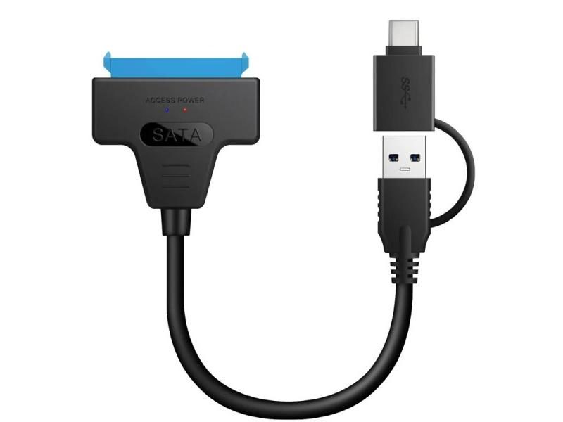 2in1 SATA To USB 3.0/Type C Cable For 2.5 Inch HDD/SSD Carousel 1