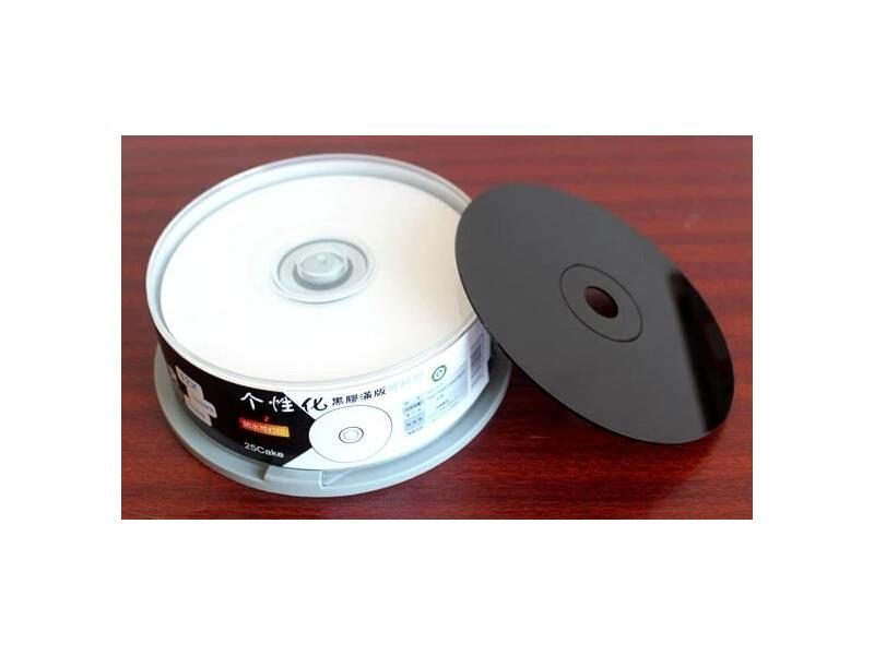 Black CD-R Blank Disks 700MB 80MIN 52X 25Cake Disc Printable Carousel 1