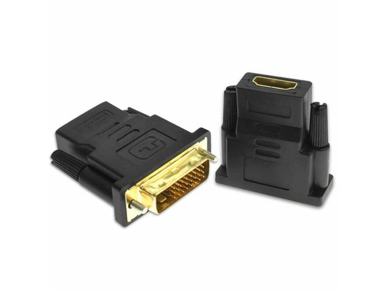 24k Gold Plated Plug Male To Female DVI Converter 1080P For HDTV Projector Carousel 1