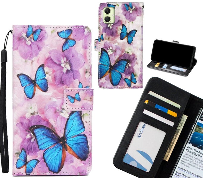 Samsung Galaxy A05 case 3 card leather wallet case printed ID Carousel 1